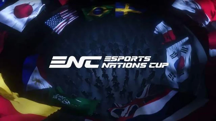 Логотип Esports Nations Cup на тлі Ер-Ріяда