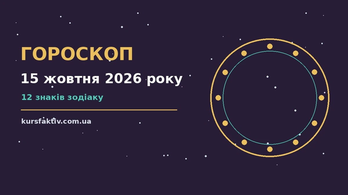Зоряне небо у жовтні, символ щоденного гороскопу на 15 жовтня 2026 року