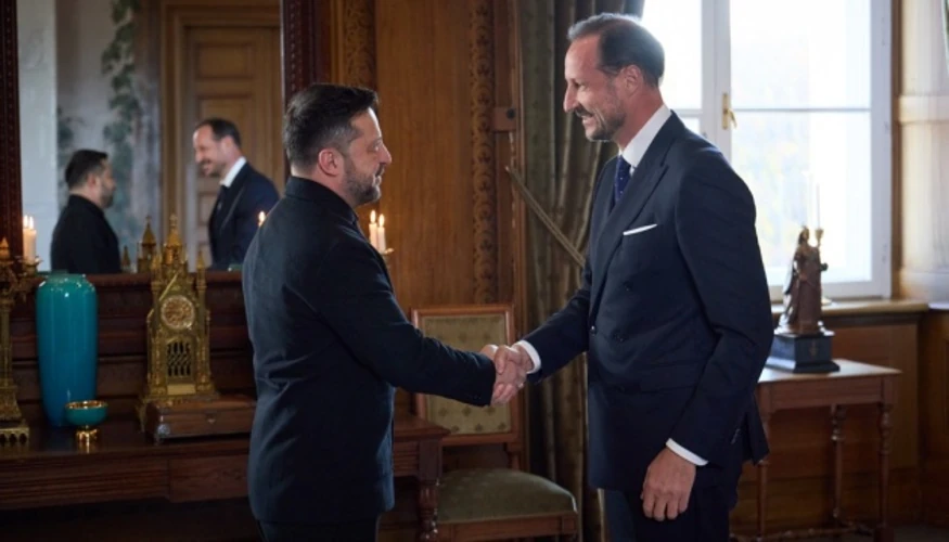 Президент Володимир Зеленський під час зустрічі в Осло